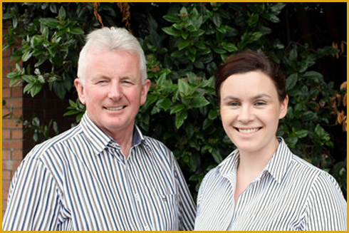 our-team-2 Proprietor Michael Clancy with Manager Donna Kearney